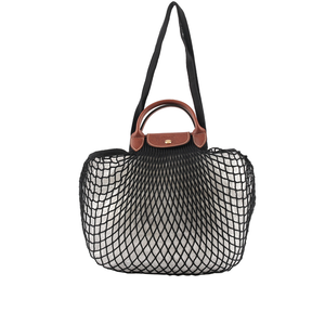 LONGCHAMP LE PLIAGE FILET 二用漁網包/黑色