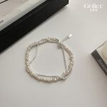 【Gulicc 】古莉可 手鍊 輕奢款雙層珍珠碎銀子手鍊, , large