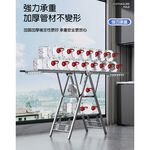 【AOTTO】翼型三層附輪折疊曬衣架-白色(HA-035W), , large