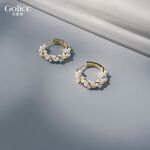 【Gulicc】古莉可 耳環 韓國輕奢纏繞珍珠耳環, , large