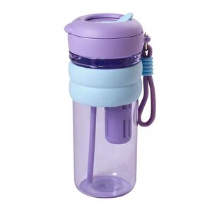 Colorful sports straw water bottle
