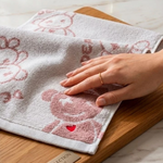 [Kaimei Cotton Industry] Randomly excellent pure cotton untwisted yarn absorbent children's towel/bath towel/face towel-Punk Bear, , large