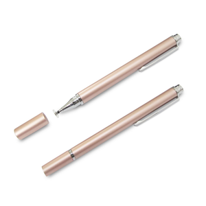 (2-Pack)[DP16 Rose Gold]Clip Disc Fine Capacitive Stylus Pen(with Premium Storage Sleeve)