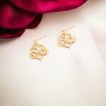 【Angel & Me】無限 愛心 s925 純銀 厚鍍 24k純金 一對耳環 耳夾, , large