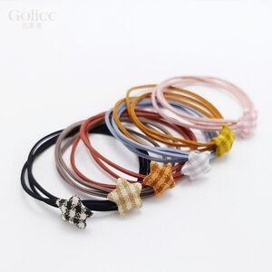 【Gulicc】古莉可 髮圈 日系簡約 格子星願 髮圈 (4入)
