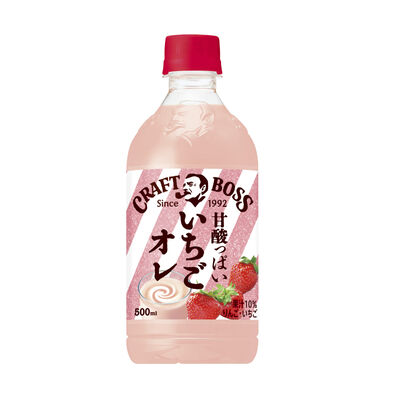 三多利 BOSS果汁(草莓歐蕾) 500ml【Mia C&apos;bon Only】