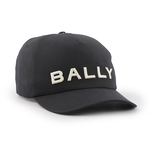 BALLY Logo 棉質棒球帽/黑色, , large