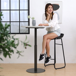 【KAKU健康生活】KA-4833 臺灣製造[魔法桌]氣壓升降咖啡桌-可愛圓桌 松露棕, 松露棕, large