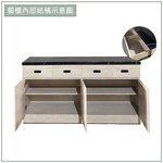 【唯熙傢俱】昂諾鋼刷白5.3尺石面餐櫃, , large