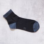 [Kaimei Cotton] 8 pairs of Taiwan-made combed cotton 1/2 fine needle pure cotton casual socks 2 gold, , large