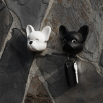 Frenchy Dog Key Holder- Black, , large