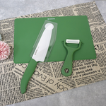 【KYOCERA京瓷】40週年限量版 經典莫蘭迪色系 抗菌陶瓷刀 削皮器 砧板 超值三件組-(刀刃17cm)-抹茶綠, 抹茶綠, large