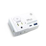 aibo GaN氮化鎵 高溫斷電智慧 1開2插 PD25W快充 USB壁插【現貨】平壓式 雙插座 雙快充 新安規, , large