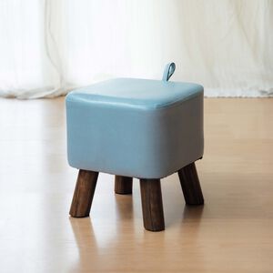 馬卡龍小方凳-藍色
