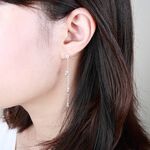 【Angel & Me】露珠 單鑽 一對 s925 純銀 耳環 耳夾 情人節 母親節 畢業 禮物, , large