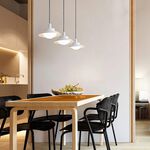 【H&R安室家】 20x13cm小款 LED北歐吊燈 ZA0108, 黑, large