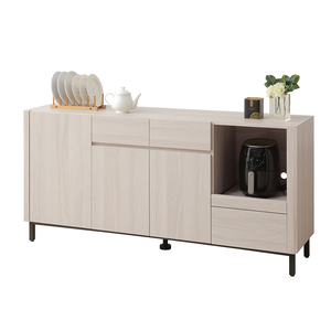 【唯熙傢俱】馬修斯橡木白5.3尺餐櫃