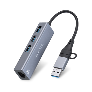 [RONEVER] USB轉RJ45千兆網路集線器 PC412