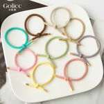 【Gulicc】古莉可 髮圈 莫蘭迪色氣質螺紋髮圈 3入, , large