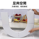 【上手家居】迴轉餐桌 白色6盤(菜盤/餐桌轉盤/旋轉餐盤/旋轉盤/旋轉菜盤), , large