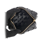 BOTTEGA VENETA Candy Loop 小羊皮迷你相機斜背包/黑色, , large