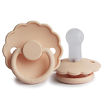 FRIGG Daisy - Round Silicone Pacifier - Pink Cream - Size 2, , large