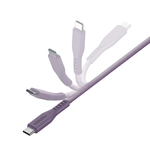 [亞瑟3C]ENERGEA  USB-C to USB-C Flow 快充傳輸線1.5m-紫色, , large
