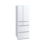MITSUBISHI 543L 6-Door Glass Inverter Refrigerator MR-WZ54K (White/Beige), , large