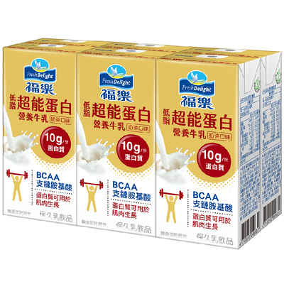 福樂超能蛋白營養牛乳奶茶口味200ml