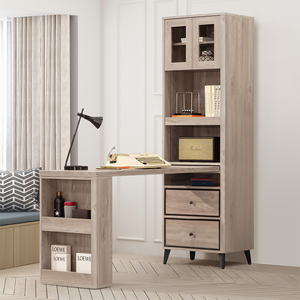 【Homelike】喜家居5尺L型組合書桌櫃(2236)