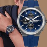 Timberland 天柏嵐 QUONSET系列 冒險精神 三眼多功能腕錶 手錶-藍 TDWGQ0075001, , large