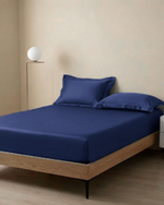 [A-nice] 台灣製 60支天絲 床包枕套三件組(100%萊賽爾 素色設計 雙人/加大), , large