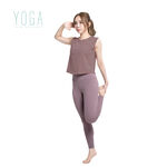 【AREX YOGA】 AS-7424 大碼瑜珈 短版上衣 瑜珈上衣 無袖背心 短版背心 瑜珈棉質背心 棉質背心 短背心, , large
