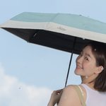 【rento】UV Protection Embroidered Mini Umbrella with Black Coating – Sky Bird, , large