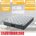 【文創集】3D乳膠莫代爾蜂巢獨立筒床墊-3.5尺單人, , large