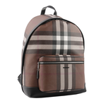 BURBERRY 格紋環保帆布後背包/暗樺木棕色, , large