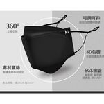 【K's凱恩絲】韓版超包覆防曬抗UV『專利蠶絲口罩』-成人專用款 (可調節耳繩設計), , large