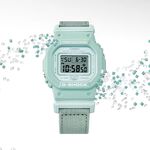 CASIO 卡西歐 G-SHOCK 自然系列 湖水藍 布質錶帶方型女錶 GMD-S5600CT-3, , large