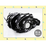 8K tri-fold silver flower folding umbrella polka dots Color selectable red/pink white/pink/aqua blue/dark blue/black windproof and anti-ultraviolet light for easy storage, , large