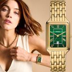 FOSSIL Raquel 孔雀石綠方形女錶 ES5341, , large