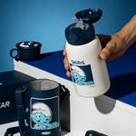 【BEDDYBEAR】Bear Four-Leaf Clover Children's Thermos Flask 630ml, , large