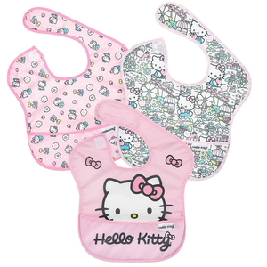 Bumkins 防水圍兜兜3入-Kitty