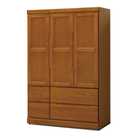 【唯熙傢俱】錢錢樟木色4x6尺衣櫃, , large