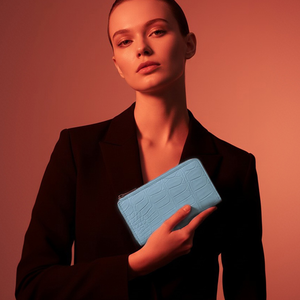 【M2nd】珍稀鱷魚腹皮迷你長夾(Y65D)