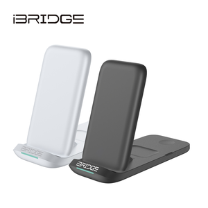 iBRIDGE Folding 3-in-1 Wireless Charger - White