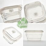 [JC ECO BELIEVER] Eco Believer鉑金食品級矽膠保鮮盒 台灣食藥署合格 保鮮盒 折疊保鮮盒 折疊便當盒 微波保鮮盒 矽膠便, , large