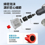 電動泡沫噴壺2L升級版贈充電線+霧化噴頭-白, , large