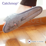 【THE LOEL】Catchmop Magic Slippers (Olive Green/Navy Blue/Burgundy/Pink) / Easily attracts dust, hair, pet hair, etc., , large