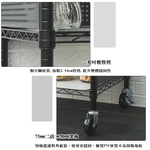【Y HOUSE】60x45x100cm 廚房推車三層收納架(含圍籬組+透白PP板)-白色, , large