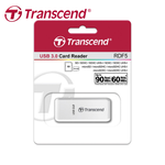 【Transcend】RDF5 白色 USB 3.1 micro SD SDXC SDHC 記憶卡 讀卡機, , large